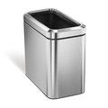 Simplehuman 66 gal Open Can, Brushed, Stainless Steel CW1490